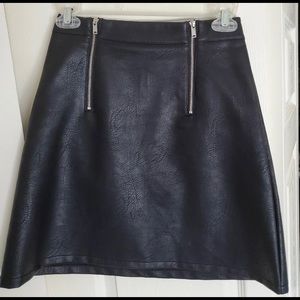 Zara faux leather skirt